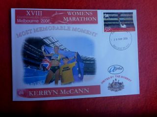 2006 Commonwealth Games Kerryn Mccann Rare Alpha First Day Cover Dias