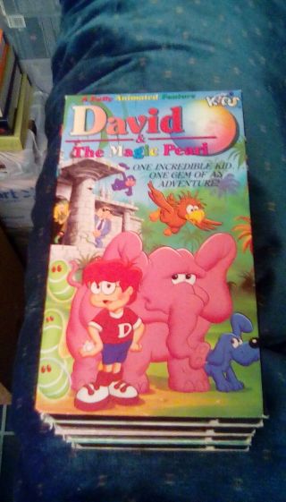 David & The Magic Pearl Rare Just For Kids Video 1987 Vhs 80s Cartoon Animation