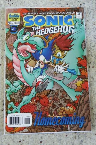Sonic The Hedgehog 77 Ongoing Series Archie Comics 1993 Very Rare 1999 Low Print