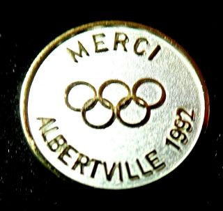 Rare Merci 1992 Albertville French Olympic Games Pin / 2020 Tokyo Trader