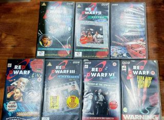 Red Dwarf Vhs Bundle X 7 Cassettes Incl Smeg Offs Comedy Rare Retro Vintage