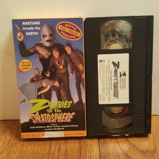Zombies Of The Stratosphere Rare & Oop Republic Pictures Vhs
