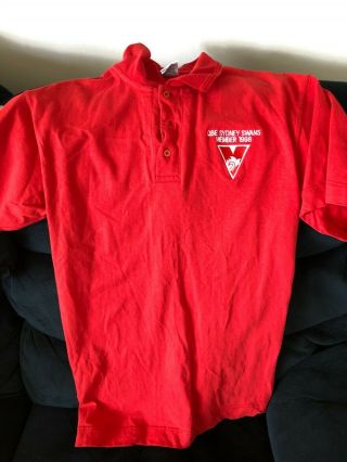Vintage Rare Sydney Swans 1998 Members Shirt - Size M