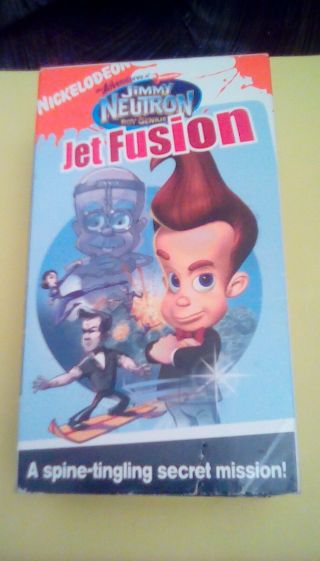 Adventures Of Jimmy Neutron Boy Genius - Jet Fusion Rare Nickelodeon 2004 Vhs