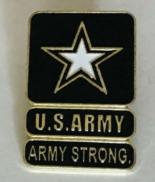Us Army Strong United States Military Star Pin Badge Rare Vintage (n2)
