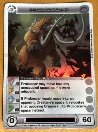 Chaotic Card - Proboscar - Rare Past Creature