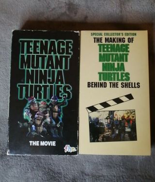 Teenage Mutant Ninja Turtles The Movie Plus Rare Behind The Scenes (vhs,  1990)
