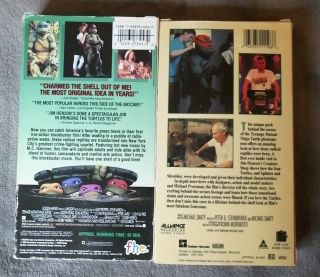Teenage Mutant Ninja Turtles The Movie PLUS RARE Behind The Scenes (VHS,  1990) 2