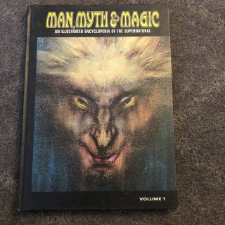 Vintage 1970 Man Myth Magic Book Occult Encyclopedia Rare
