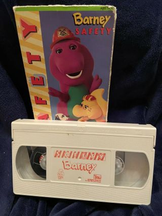 Barney - Barney Safety (VHS,  1995) Rare OOP 3