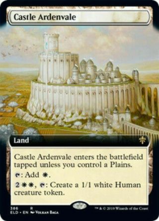Mtg X1 Castle Ardenvale (extended Art) Throne Of Eldraine - Magic Card