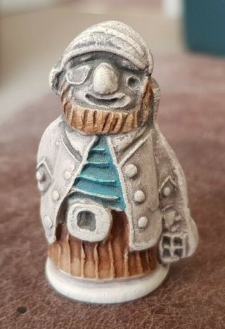 Rare Pirate Long John Silver Ceramic Thimble