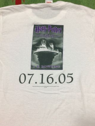 Vintage Harry Potter And The Half Blood Prince Promo Tshirt Rare Tee Size Small