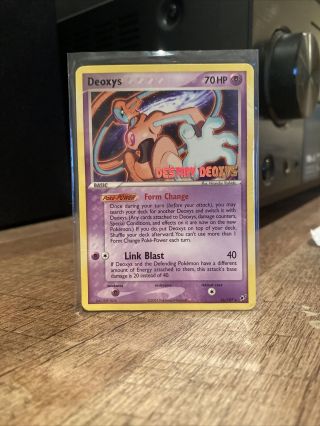 Pokemon Deoxys 16/107 Holo Ex Deoxys Stamped Rare Nm Card