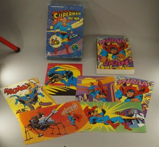 Rare 1979 Superman And Batman Six Sided Puzzle Set
