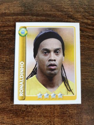 Very Rare Merlin Topps World Cup 2010 Ronaldinho Brazil Sticker