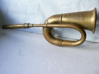 Antique Brass Car/bike Horn With Rare Insect Grill No Bulb Circa 1915
