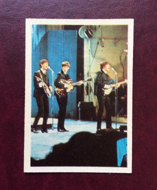 A&bc 1965 Rare Top Stars Card - 17 Paul,  George & John Of The Beatles