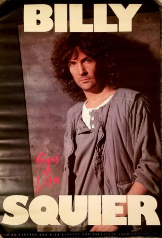 Billy Squier ☆ Signs Of Life ☆ 1984 Promo Poster ☆ Rare ☆