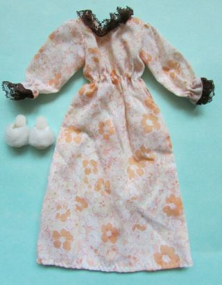 Fab Rare Vintage 1978 Pedigree Sweet Dreams Sindy Doll Outfit Nightie & Slippers