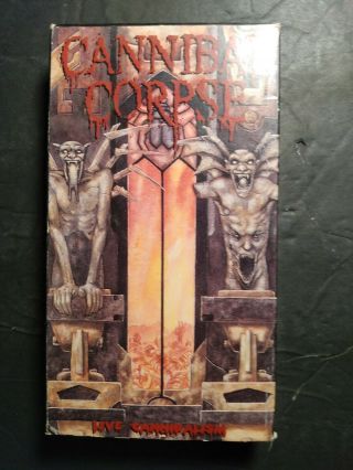 Cannibal Corpse Vhs Live Cannibalism Death Metal Blade Records 2000 Rare