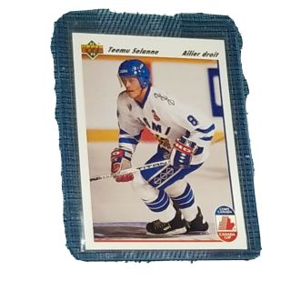 Rare French Edition Teemu Selanne Rookie Card 1991 - 92 Upper Deck 21 Mnt For Psa