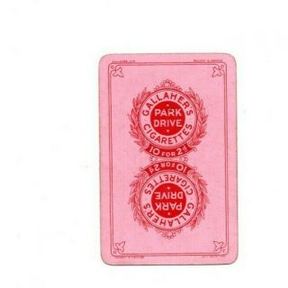 Rare Vintage " Park Drive (pink Edge) Cigarettes " Single Playing Card