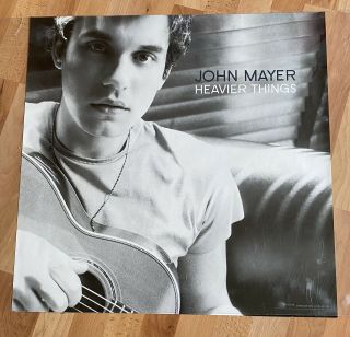 John Mayer Heavier Things Rare Promo Record Store Poster 24 X 24 (2003)