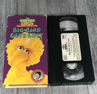 Sesame Street - Vhs Tape Big Bird Gets Lost Kids Guide To Life Rare