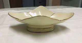 Carlton Ware Rare Vintage Bowl (numbered) Gold With White Trim - Stunning Item