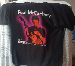 Rare Paul Mccartney Beatles Live At The Cavern Club Liverpool 1999 T - Shirt