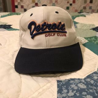 Vintage Rare Detroit Golf Club Golf Country Club Baseball Cap Hat