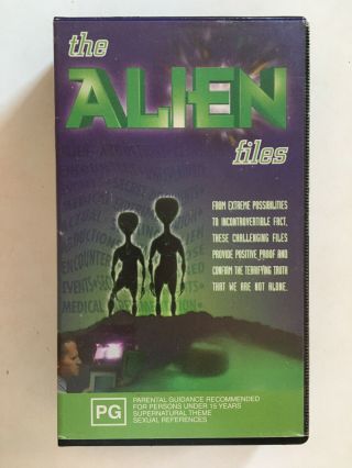 The Alien Files Vhs 1996 Showboat Entertainment Rare