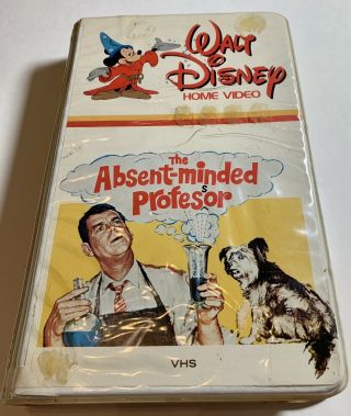 Rare - Disney - Absent - Minded Professor (vhs) White Clamshell - Fred Macmurray (b&w)