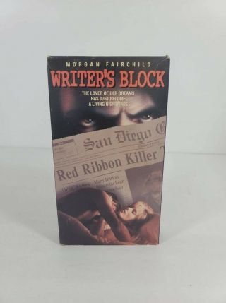 Writers Block Perfect Family Full Length Screener Vhs Rare Oop Morgan Fairchild