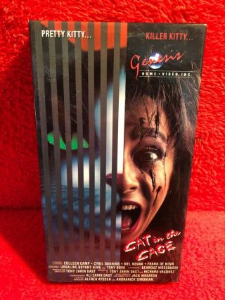 Cat In The Cage 1978 Rare Horror Vhs Genesis Home Video Sybil Danning