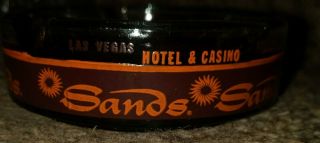 Vintage Nos Rare Sands Hotel & Casino Las Vegas Nevada Glass Ashtray