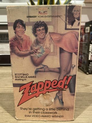 Zapped Scott Baio And Willie Aames Vhs Rare Hard To Find