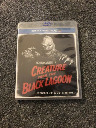 Creature From The Black Lagoon Blu Ray Rare No Slipcover And No Digital Code