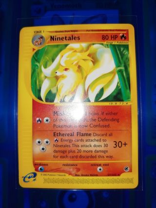 Rare 2002 Ninetails Expedition 57/165 Pokemon Card