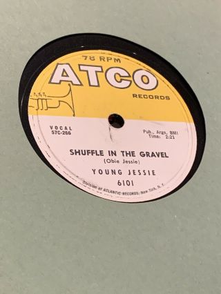 Young Jessie Shuffle In The Gravel 1957 Atco 78 Rpm Rare Near