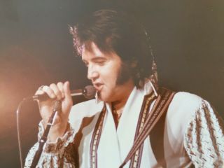 Elvis Presley 45,  Yr Old Vintage 8x10 Photo Stamped Bob Heis Ultra Rare
