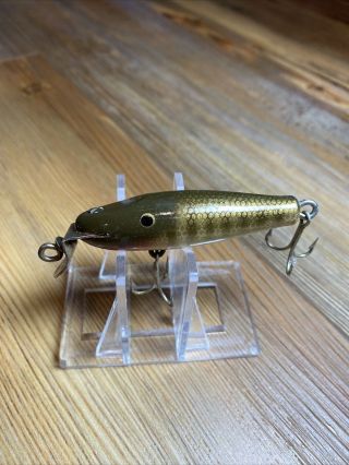 Vintage Fishing Lure Rare Creek Chub Pikie Wood Paint Eye 2 1/2” Small