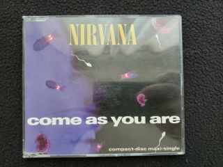 Nirvana - Come As You Are - 1992 Cd Single,  Rare German Import