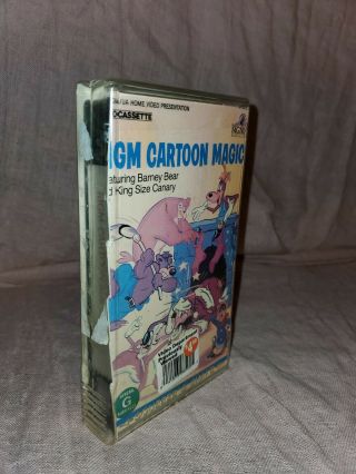 Mgm Cartoon Magic Volume 1 Barney Bear King Size Canary Vhs 1983 Rare