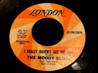 Moody Blues I Really Havent Got The Time/fly Me High 45 Rare 