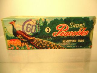 Vintage Dean’s Peacocks Condom Prophylactic Box Rare Nos Contains 3 Vgc