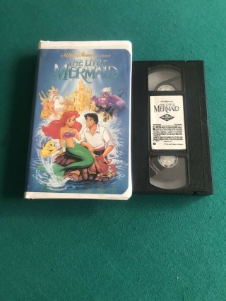 The Little Mermaid (vhs,  1990),  Rare,  Banned Gold Penis Cover Black Diamond Oop