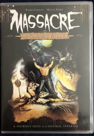 Massacre In Dinosaur Valley (dvd,  2004) Rare Oop Horror [used,  Vg] W/insert