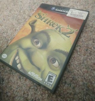 Shrek 2 ✅tested,  Working✅ Box,  Disk,  Black Label,  Rare,  (nintendo Gamecube,  2004)